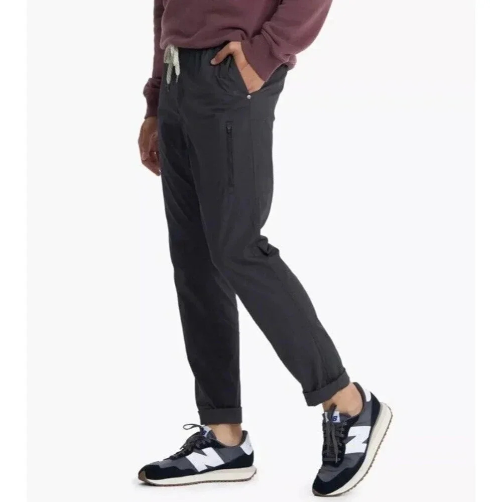 Vuori DuraTerra Ripstop Drawstring Pants Charcoal Grey Outdoor Athletic Men's S